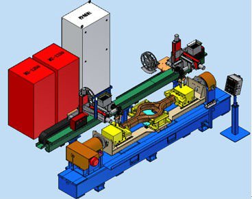 5000 KG Special Automatic Welding Machine for Rear Cover of Axle Housing Welding Rod Production Line