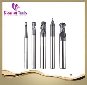 Wholesale Hot Sale High Speed HRC60 2Flutes carbide ball nose metal end mills from china suppliers