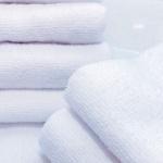 Household Jobs 16x19" White Cotton Face Towel