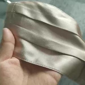 Wholesale Pleated 3 Layer 19mm Mulberry Silk Face Mask Luxury Personal Care from china suppliers