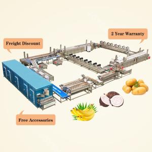 Wholesale Automatic Production Line for Farms Snack Food Cassava Potato Plantain and Banana Chips from china suppliers