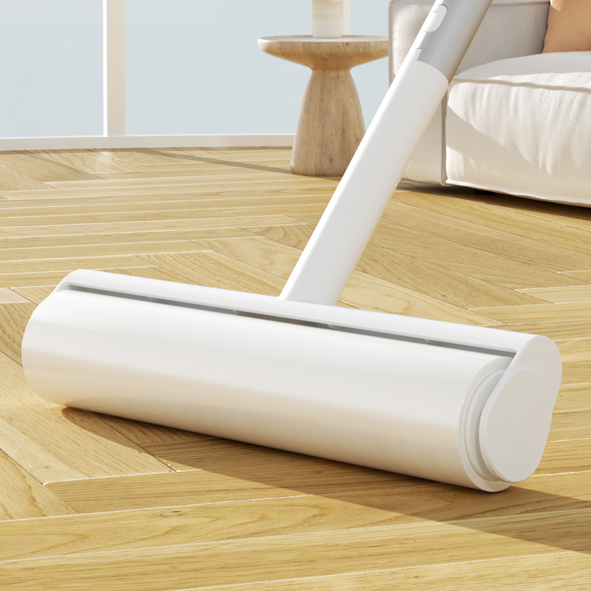100cm Long Handle Large Sticky Lint Rollers Ceiling Floor Dust Cleaning Brushes For Pet Hair Removal
