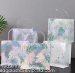 Loop Handles, Shopping Bags With Gusset Cardboard Bottom, Frosted Merchandise
