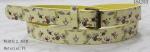 Flowers Special Printing On Womens Fashion Belts With Old Silver / Old Brass