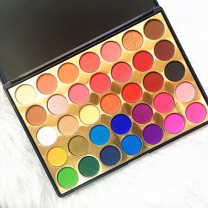 Wholesale Neon Color Custom 35 Colors Vegan Eyeshadow Palette from china suppliers
