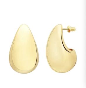 Wholesale Women Earrings Gold Open Hoop C Shape 14K Gold Filled Small Boho Beach Simple Delicate Handmade Hypoallergenic from china suppliers
