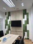School Meeting Room Absorbers Fabric Wrapped Acoustical Wall Panels Sound