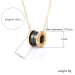 Gold stainless steel necklace, light luxury, niche high-end collarbone necklace,