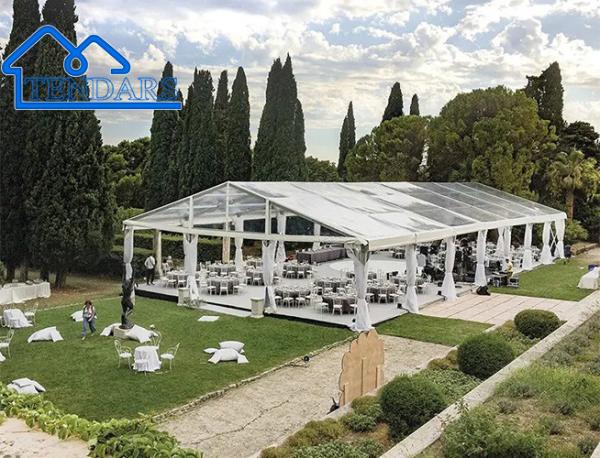 A Shape Wedding Party Events Large Aluminium Tent House With Tarpaulin