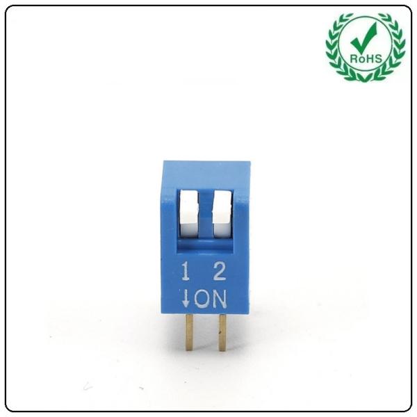 Dp-2 Red Case Golden Pins DIP Switch Dial Code Waterproof Electronic