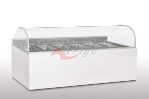 Wholesale Open Curved Warm Deli Showcase Front Glare Free Glass Manual Humidifier from china suppliers