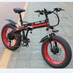XDC600 20 Inch Fat Tire Folding Electric Bike With Downtube Battery