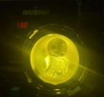Circle Style 2 LED White Yellow Exclusive Patent Motorcycle LED Spotlight 3600lm