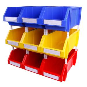 Wholesale 100% PP Stacking Bin Plastic Storage Organizer Equipment Storage with Customer Logo from china suppliers