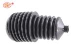 Custom Rubber Bellow Sleeve Black Silicone Heat Resistance RoHs Approved