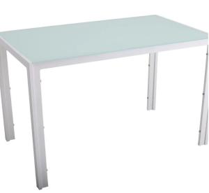 Wholesale Modern Luxury Restaurant Tempered Glass Top Dining Table With Metal Leg from china suppliers
