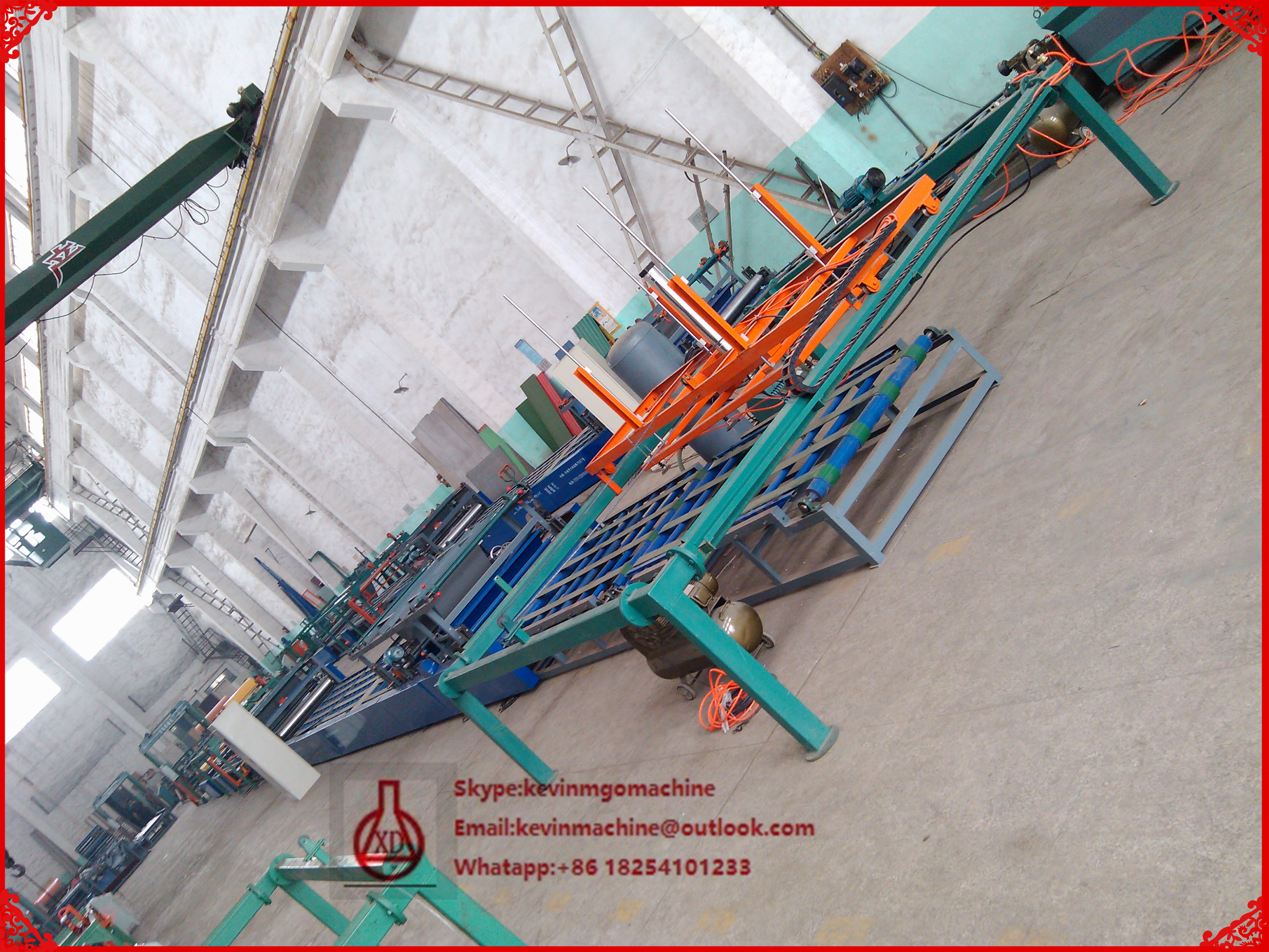 Grade A Fire Resistant Magnesium Oxide Board Production Line with Surface Treatment