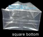 PP Packaging Square Bottom Pouch Bags, Opp Square Bottom Bag Clear Cello
