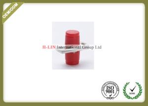 Wholesale Rectangle FC Fiber Optic Adapter , Optical Cable Connector Plastic Body ROHS from china suppliers