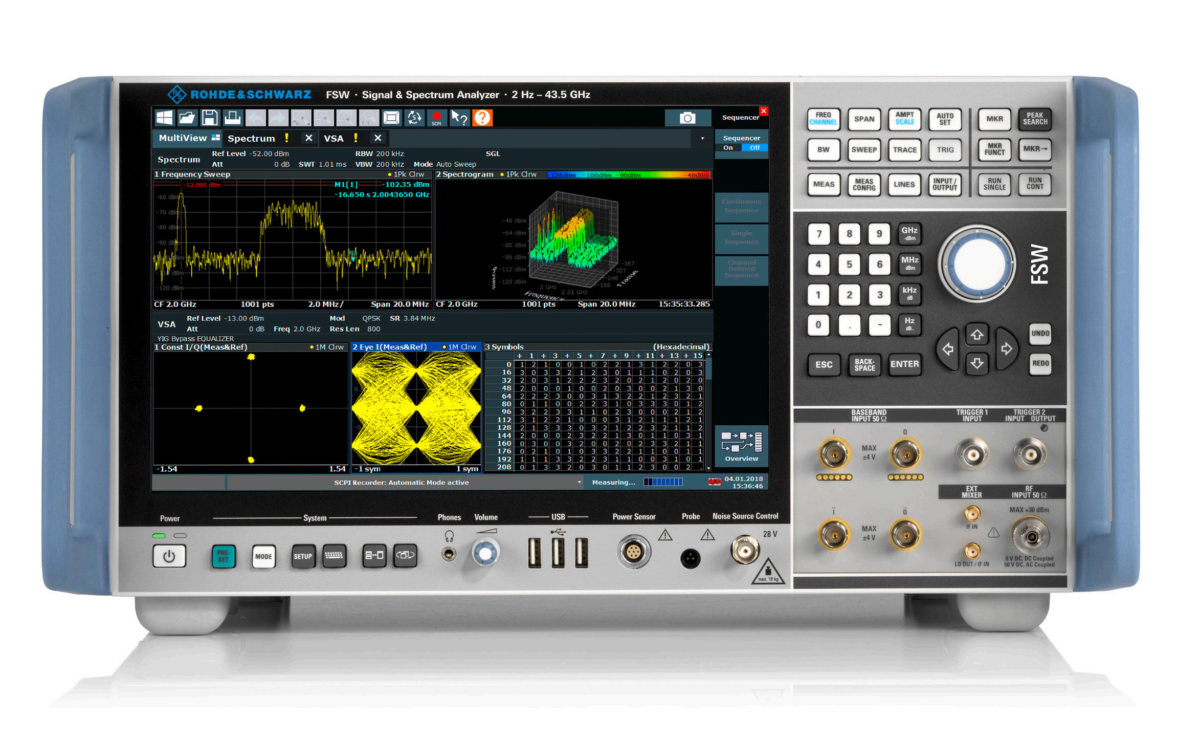 ROHDE SCHWARZ FSW13 Signal and Spectrum Analyzer Professional Analysis for 2 Hz to 13.6 GHz Frequency Range