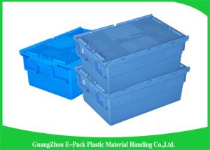 Wholesale Economic Plastic Food Storage Plastic Boxes , Supermarkets Attached Lid Distribution Containers from china suppliers