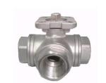 High Mounting Pad Stainless Steel Ball Valve Three Way Floating ISO 5211