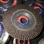 Flexible 45p Flap discs MPA EN12413 stainless steel abrasive grinding wheel