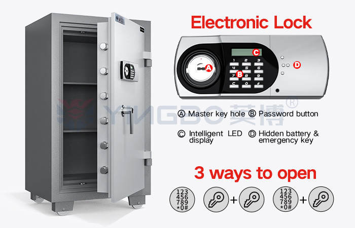 150 Kg Document Safe Box Fireproof Electronic Digital Lock Key Home Protection