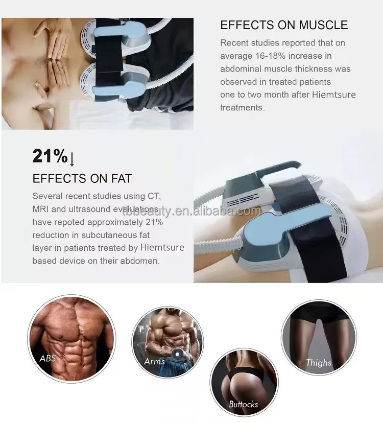 Portable Ems Body Slimming Muscle Stimulate Machine For Arms / Belly / Thigh Treatment