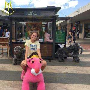 Wholesale Hansel coin operated kids unicorn walking motorized plush animal scooter from china suppliers
