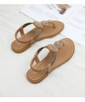 BS051 Summer Plus Size Sandals Female Bohemian Roman Flat Bottom Fairy Style