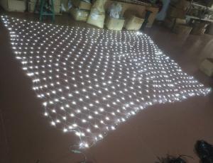 China 220v 240v large outdoor christmas lights decorate ceiling led custom made christmas net lights on sale