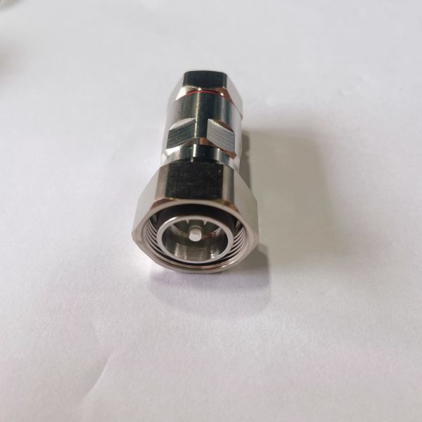 50 Ohm 4.3-10 DIN Connector Male Plug with Nickel Plated Brass and PTFE Insulator for LMR400 Cable