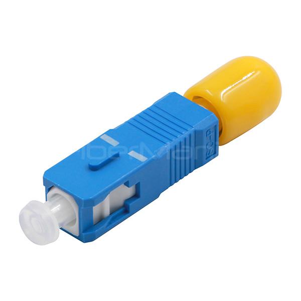 ST Female to SC Male Single Mode Simplex Fiber Optic Adapter/Coupler without