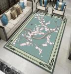 New Chinese Style Bedroom Floor Carpets 200*300cm Washable Rectangle Living Room