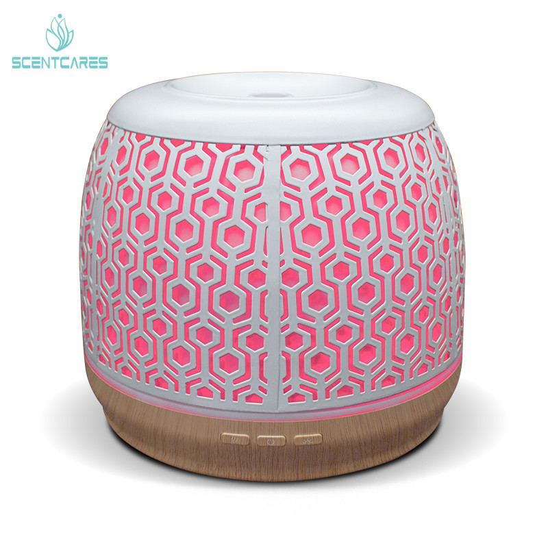 500ML Essential Oil Diffuser metalic design aroma diffuser iron art