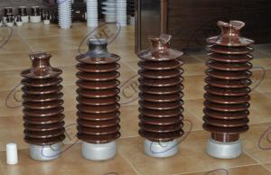 Wholesale ANSI 57-6 12.5kN Horizontal Brown Porcelain Post Insulators from china suppliers
