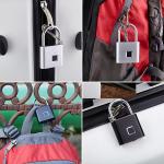 Weatherproof Smart Fingerprint Padlock Zinc Alloy MICRO USB