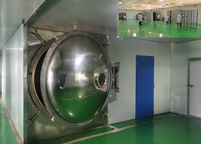 PLC Controlled Industrial Freeze Dryer Machine Electric Heating