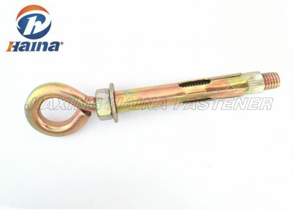 Quality Carbon Steel M6-M30 Eye Sleeve Yellow Zinc Plated Concrete Anchor Bolt for sale