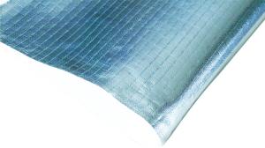 Wholesale ALFW600 Aluminized Fiberglass Cloth , Aluminum Foil Fiberglass Fabric Thickness 0.6mm from china suppliers