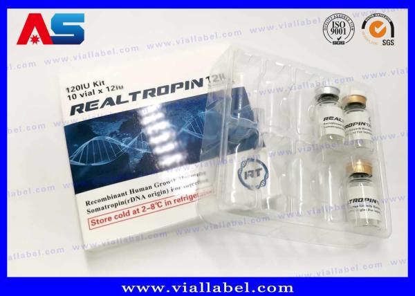 Trays Clear PVC SGS Plastic Blister Packaging For Vaccines Glass Vials 2ml a set