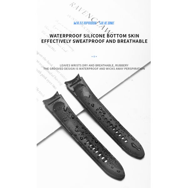 Silicone Leather Watch Bands Designer Smart for Samsung Galaxy Watch 4 100% QC Passed