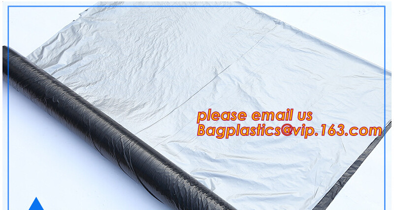 UV Resistant Black White PE/Polyethylene/Poly Reflective Plastic Mulch Film for Agricultural Ground Cover Layer BAGEASE