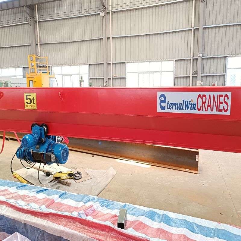 Strength Steel Monorail 10 Ton Overhead Crane Remote Control And Pendent Control