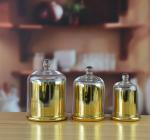 Frost Glass Candle Holders , Glass Cylinder Candle Holders For Holiday