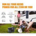 Lifepo4 Battery Storage Systems 230V 50Hz 1000W Mobile Power Station With Solar