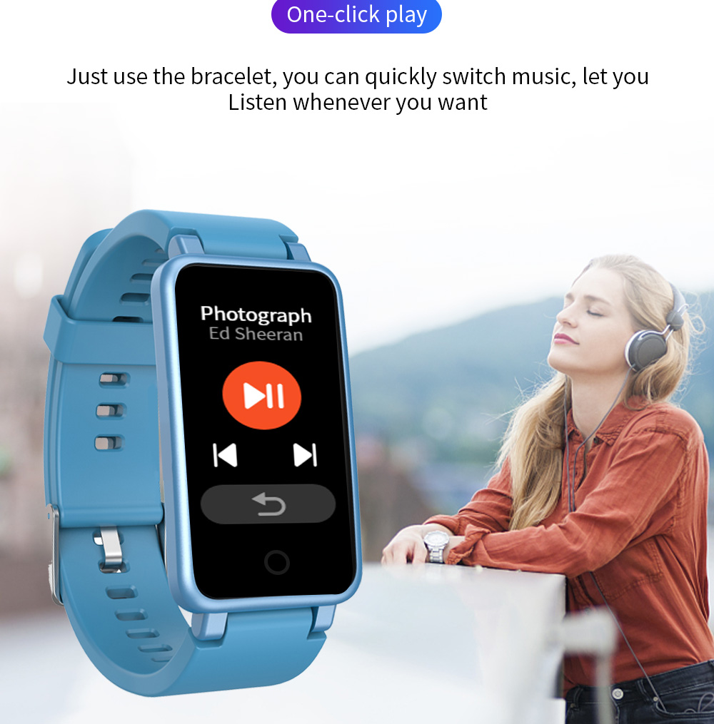 0.96inch 1.14inch Sleep Monitoring Smartwatch Custom Black Blue Pink