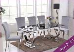 Glass Stainless Steel Dining Table Base Suppliers in Chinese Factory (YS-6)