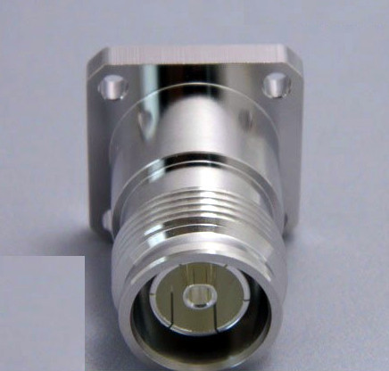 4.3-10 female connector solder type panel mount for antenna base All brass 50ohm high quality silver plated pin